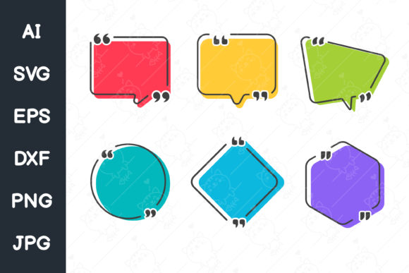 Review: Quote Box Frame and Speech Bubble Design
